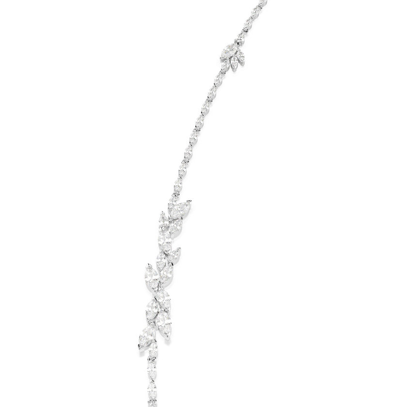 swarovski سلسلة mesmera، قطع ماركيز، لون أبيض، طلاء روديوم