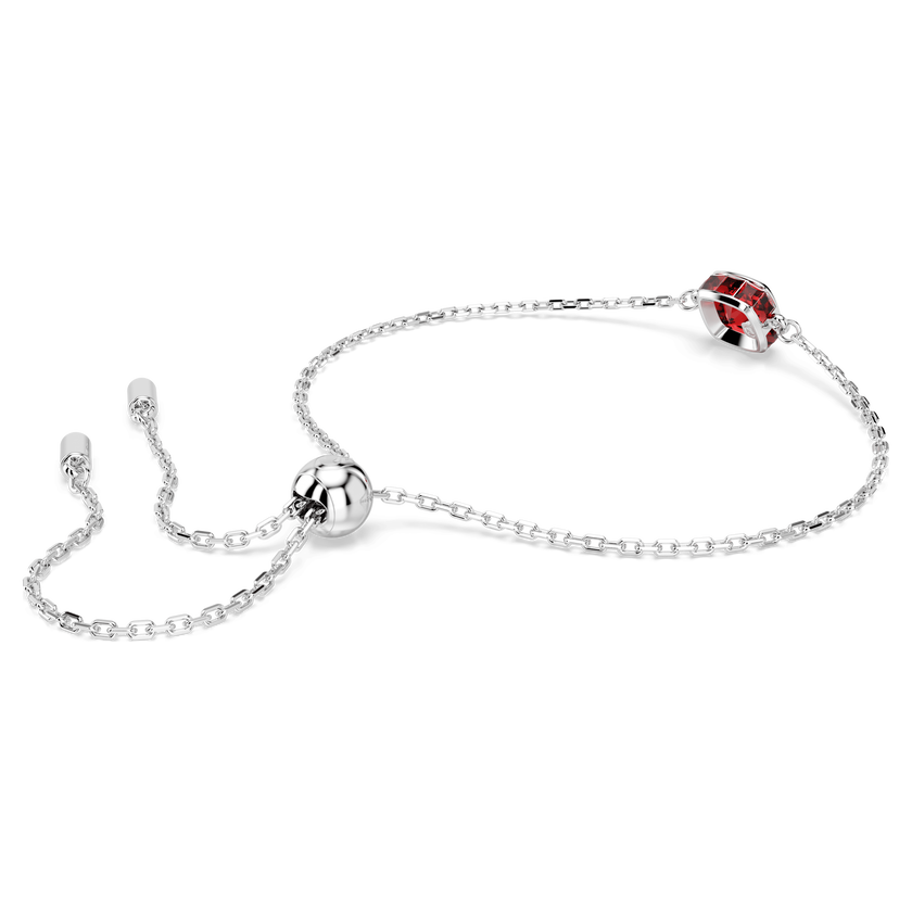 swarovski سوار birthstone، قطع مربع، january، لون أحمر، طلاء روديوم