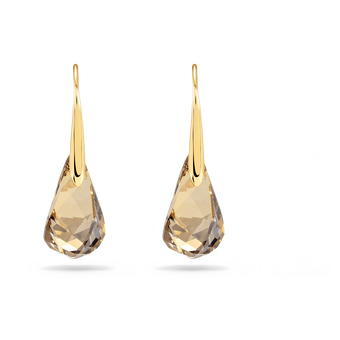 swarovski أقراط متدلية energic، لون بني، طلاء باللون الذهبي