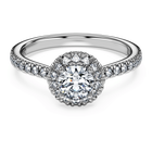 swarovski خاتم سوليتير eternity، ألماس مُصنع في المختبر إجمالي 0 8 قيراط، شكل دائري، ذهب أبيض عيار 18 قيراط