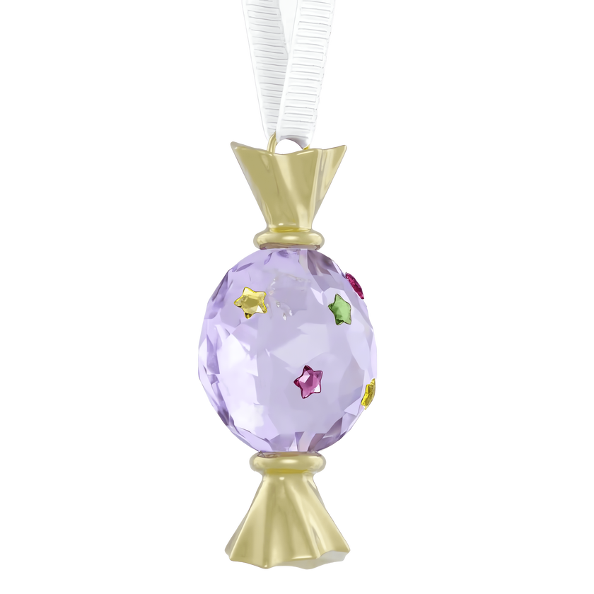 swarovski زينة شكل حلوى holiday cheers dulcis، لون بنفسجي