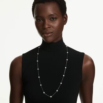 swarovski عقد chroma، نجمة، لون أبيض، طلاء روديوم