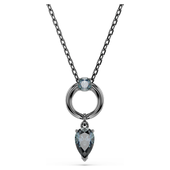 swarovski قلادة mesmera، قطع متنوع، لون رمادي، طلاء روثينيوم