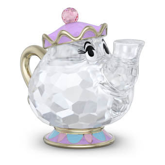 swarovski مجسم شخصية mrs  potts، مجموعة beauty and the beast