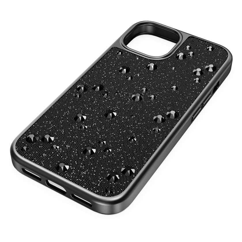 swarovski حافظة high للهاتف الذكي، iphone  15، لون أسود