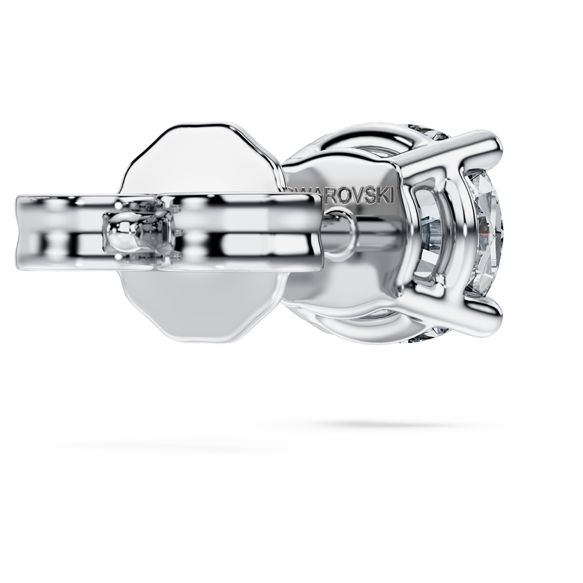 swarovski eternity stud earring  lab grown diamonds 0 5 ct tw  single  round shape  18k white gold