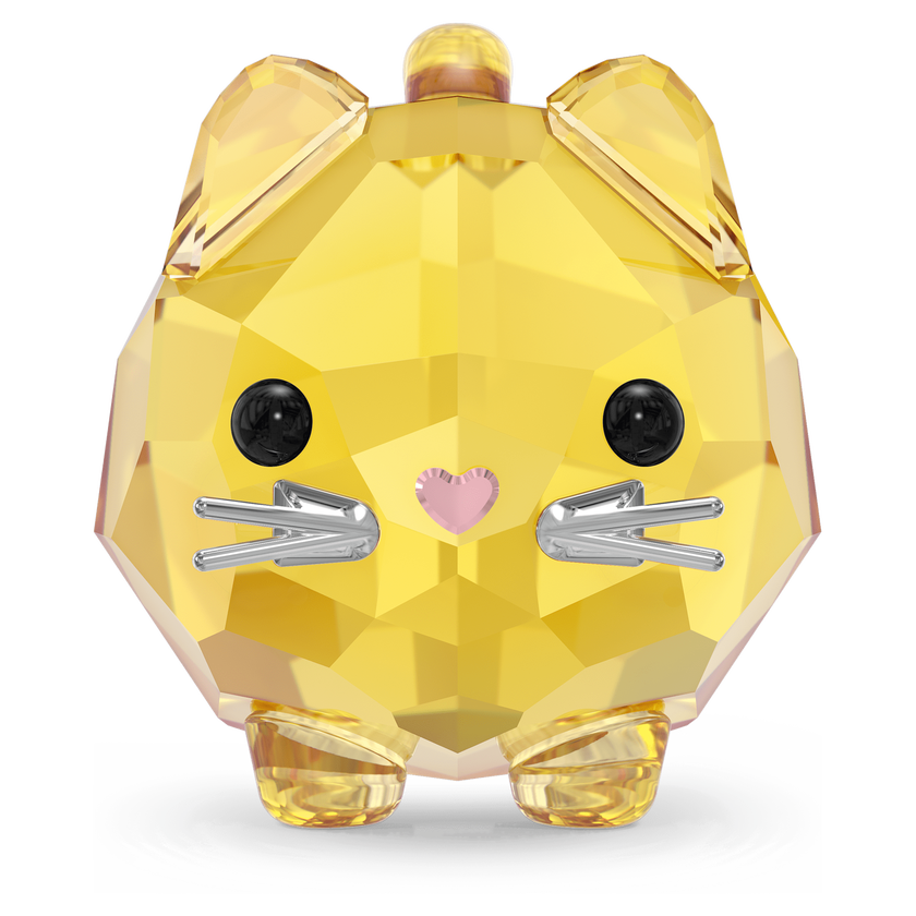 swarovski قط أصفر chubby cats