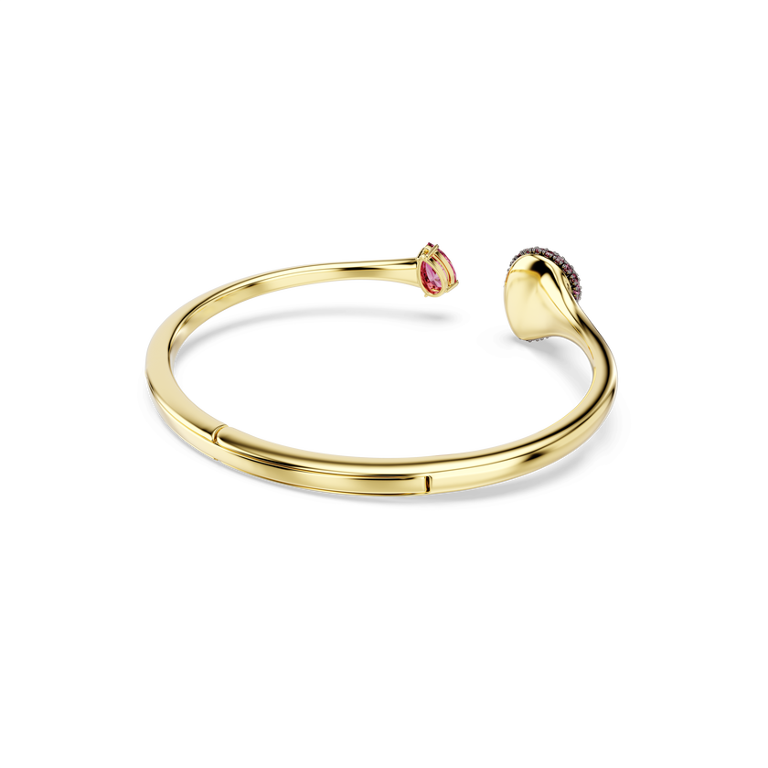 swarovski سوار sublima، قطع على شكل كمثرى، لون أحمر، لمسة نهائية من الذهب عيار 18 قيراط