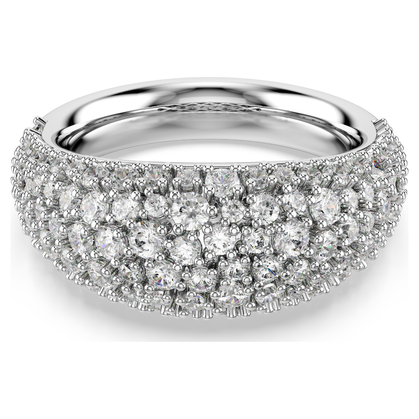 swarovski خاتم sublima، لون أبيض، طلاء روديوم