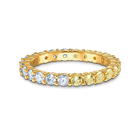 خاتم Vittore المنقسم إلى نصفين، ذهبي اللون، مطلي باللون الذهبي
