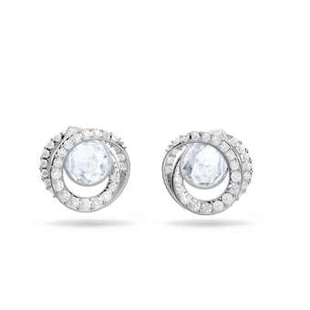 swarovski أقراط دبوسية generation، على شكل كمثرى، لون أزرق، طلاء روديوم