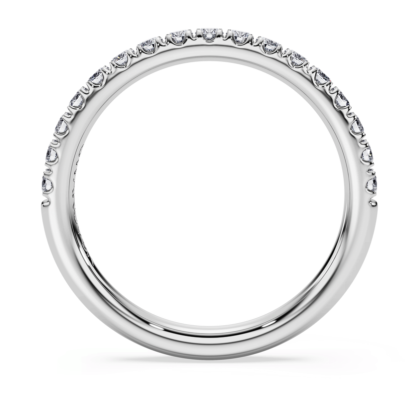 swarovski خاتم eternity، ألماس مُصنع في المختبر بإجمالي 0 4 قيراط، شكل دائري، ذهب أبيض عيار 18
