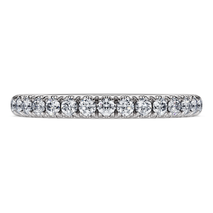 swarovski خاتم eternity، ألماس مُصنع في المختبر إجمالي 0 4 قيراط، شكل دائري، ذهب أبيض عيار 18 قيراط