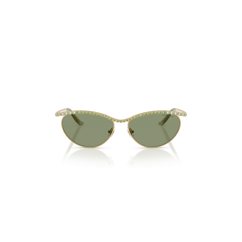 swarovski نظارات شمسية، شكل كات آي، sk7046، لون أخضر