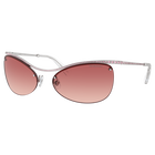 نظارة شمسية، شكل بيضاوي، SK7018 OV، لون أبيض