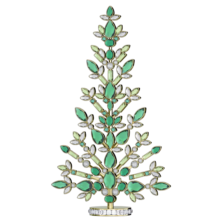 swarovski مجسم شجرة العيد، عائلة gema، لون أخضر