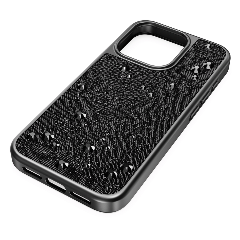 swarovski حافظة high للهاتف الذكي، iphone  15 pro، لون أسود
