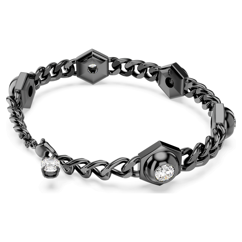 swarovski سوار numina، قطع مُستدير، لون أبيض، طلاء روثينيوم