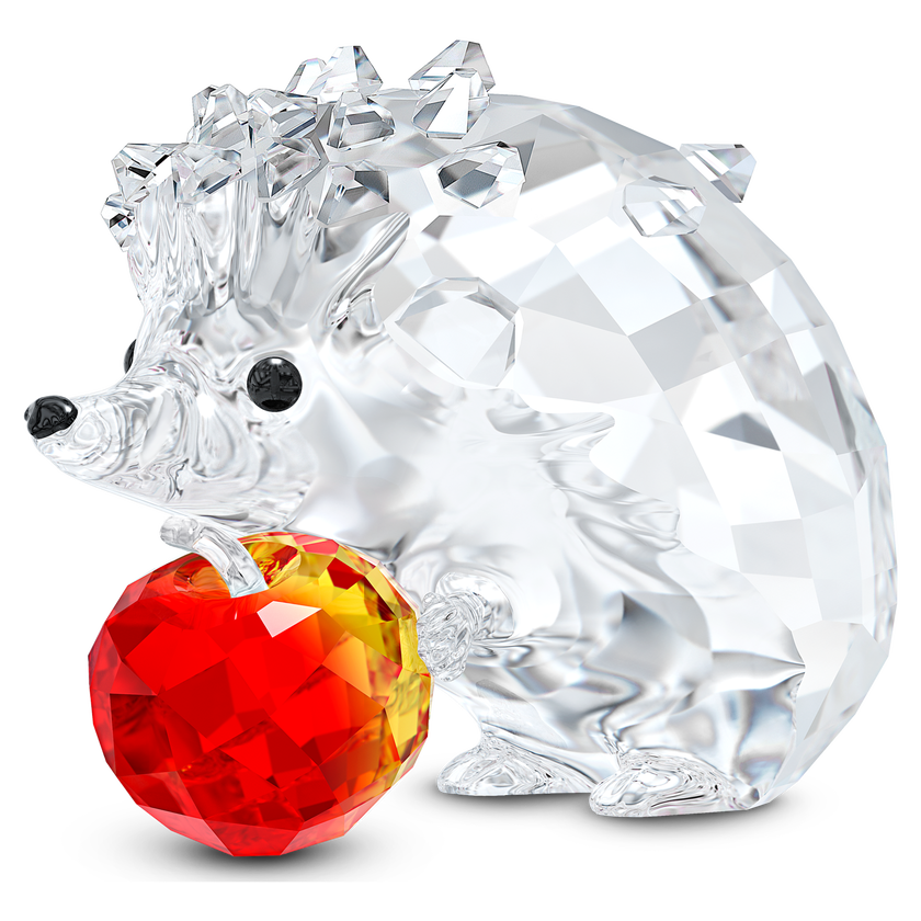 swarovski زينة شكل قنفذ مع تفاح