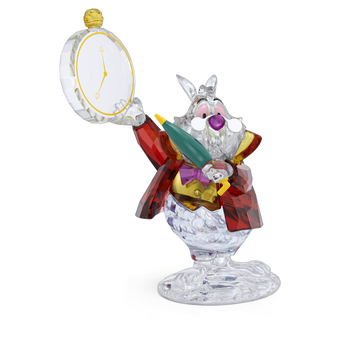 swarovski مجسم الأرنب الأبيض من alice in wonderland