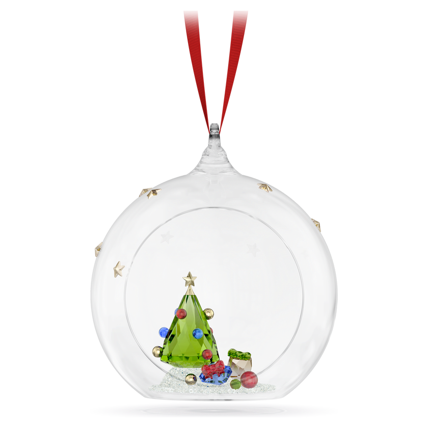 swarovski كرة زينة holiday cheers على شكل شجرة وهدايا