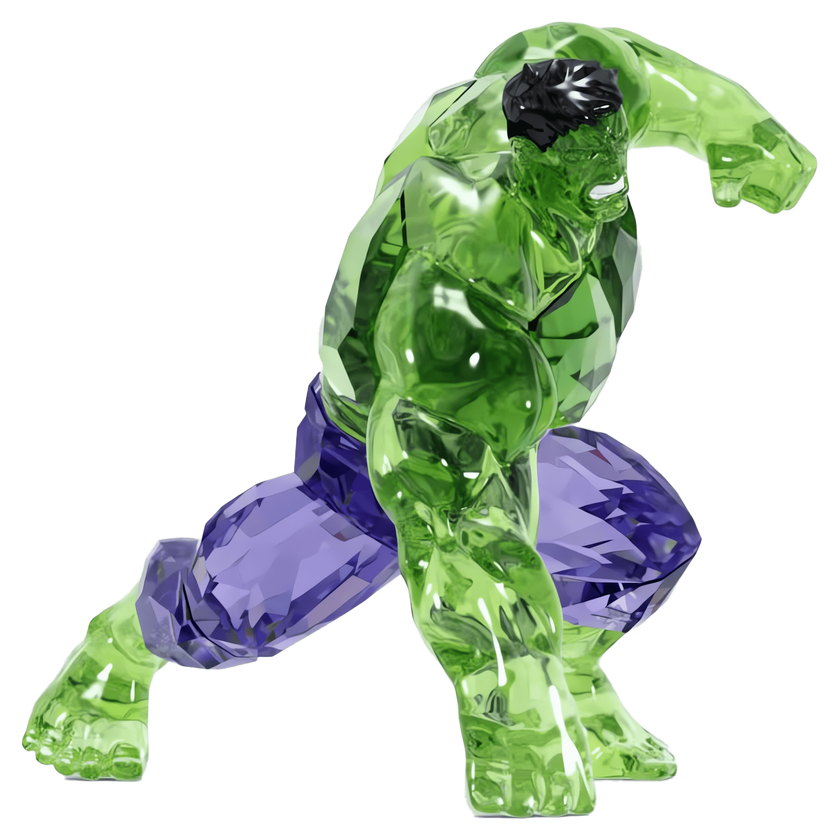 swarovski مجسم hulk، مجموعة marvel