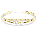 swarovski سوار mesmera، قطع متنوع، لون أبيض، لمسة نهائية من الذهب عيار 18 قيراط
