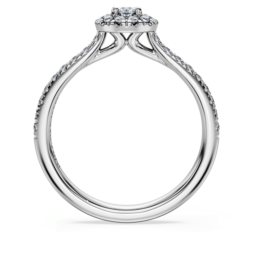 swarovski خاتم سوليتير eternity، أحجار ألماس مُصنعة في المختبر بإجمالي 0 45 قيراط، شكل مستدير، فضة إسترليني