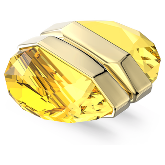 حلية Lucent للأذن، فردية، بمغناطيس، لون أصفر، طلاء باللون الذهبي swarovski حلية lucent للأذن، فردية، بمغناطيس، لون أصفر، طلاء باللون الذهبي