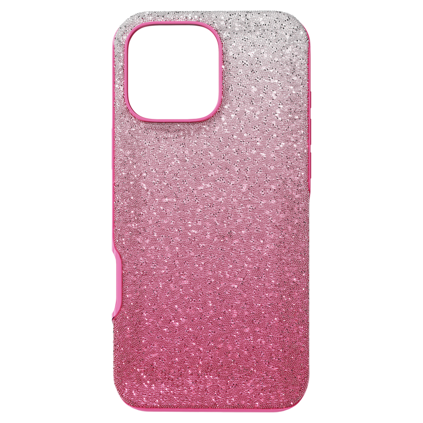 swarovski حافظة هاتف ذكي high، تدرج لوني، iphone  16 pro max، لون وردي