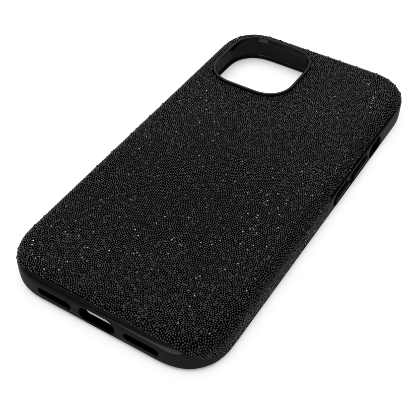 swarovski حافظة high للهاتف الذكي، iphone  15، لون أسود