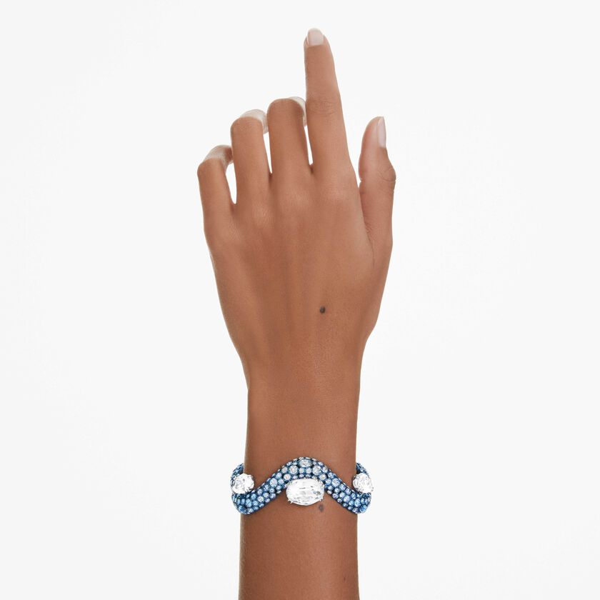 swarovski سوار sublima، قطع متنوع، لون أزرق، لمسة نهائية باللون الأزرق