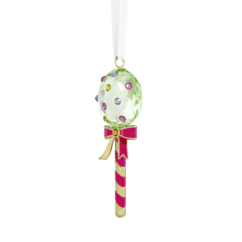swarovski زينة شكل مصاصة holiday cheers dulcis، لون أخضر