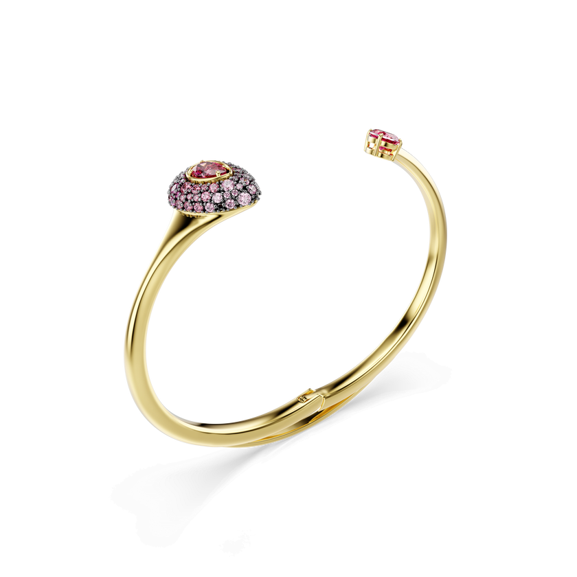 swarovski سوار sublima، قطع على شكل كمثرى، لون أحمر، لمسة نهائية من الذهب عيار 18 قيراط