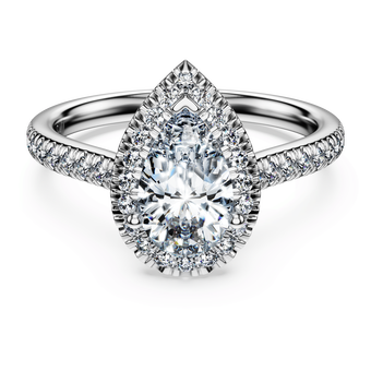 swarovski خاتم سوليتير eternity، أحجار ألماس مُصنعة في المختبر بإجمالي 1 3 قيراط، ذهب أبيض عيار 18