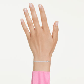 swarovski سوار idyllia، قطع متنوع، شكل سهم، لون أبيض، طلاء روديوم