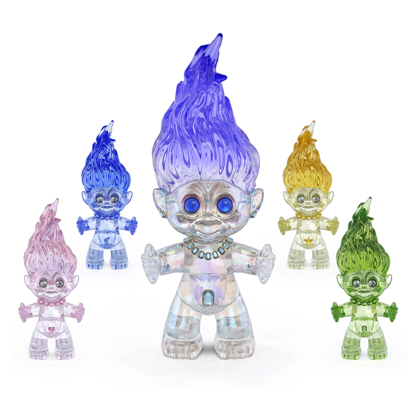 swarovski قزم، مجموعة good luck trolls، حجم كبير