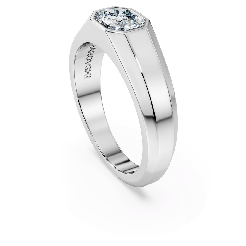 swarovski octagon band ring  lab grown diamonds 1 0 ct tw  octagon shape  18k white gold
