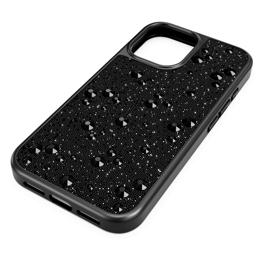 swarovski حافظة هاتف ذكي high، تصميم متباين، iphone  16، لون أسود