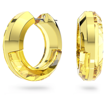 swarovski أقراط حلقية lucent، لون أصفر