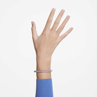 swarovski سوار stone، لون أزرق، ستانلس ستيل