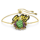 swarovski سوار hulk، لون أخضر، طلاء بلون ذهبي