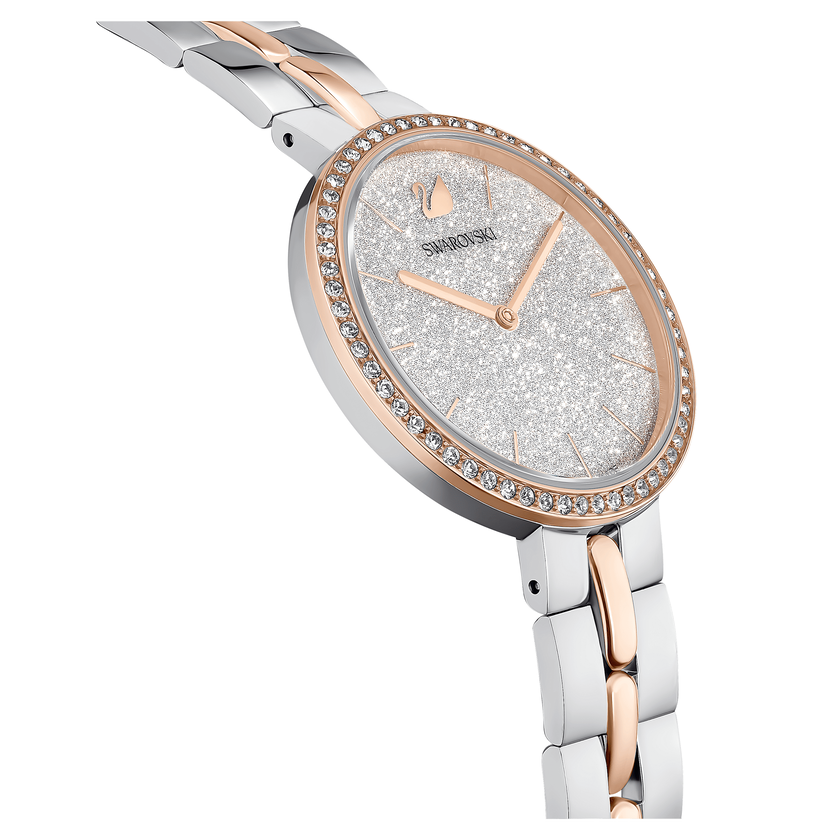 swarovski ساعة cosmopolitan، صناعة سويسرية، سوار معدني، لون أبيض، لمسة نهائية بمعادن مختلطة