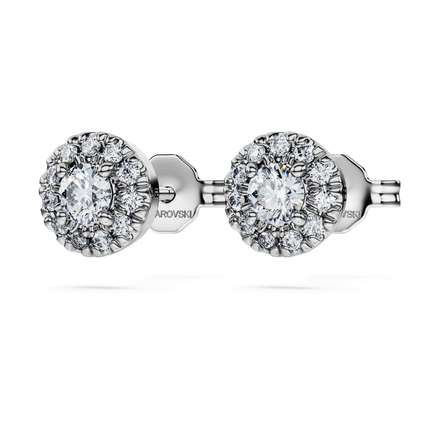 swarovski أقراط دبوسية eternity، أحجار ألماس مُصنعة في المختبر بإجمالي 0 45 قيراط، فضة إسترليني