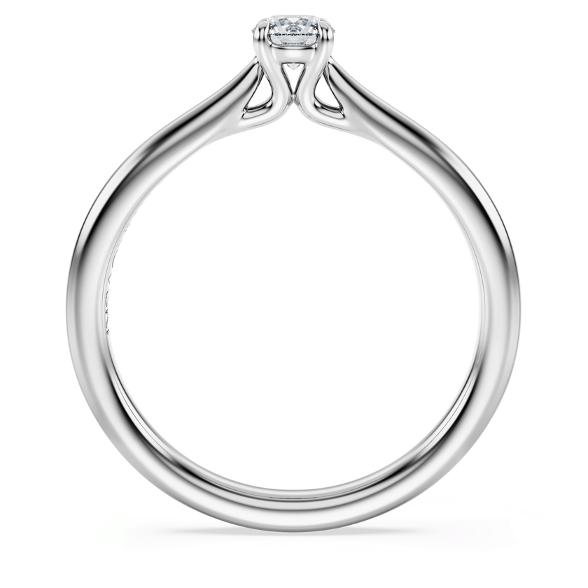 swarovski خاتم سوليتير eternity، ألماس مُصنع في المختبر بإجمالي 0 25 قيراط، شكل دائري، فضة إسترليني