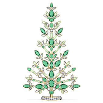 swarovski مجسم شجرة العيد، عائلة gema، لون أخضر