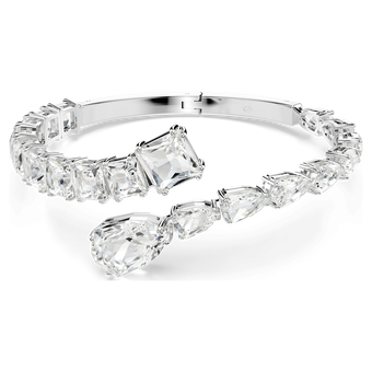 swarovski سوار matrix، قطع متنوع، لون أبيض، طلاء روديوم