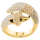 خاتم March على‎ شكل‎ ثعلب،‎ متعدد‎ الألوان،‎ بطلاء‎ ذهبي