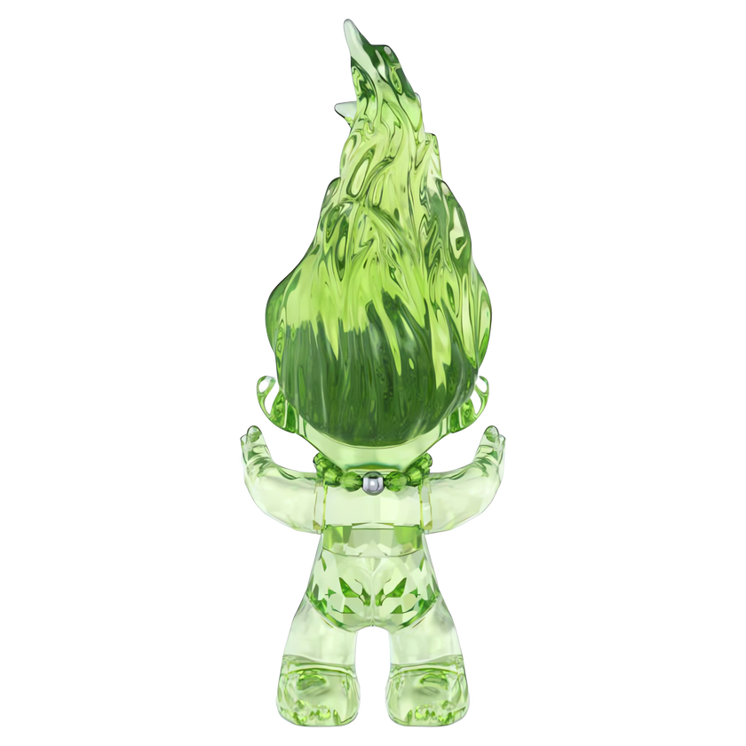 swarovski قزم، مجموعة good luck trolls، لون أخضر