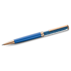 قلم حبر Crystalline Ballpoint ، أزرق ، مطلي باللون الذهبي الوردي